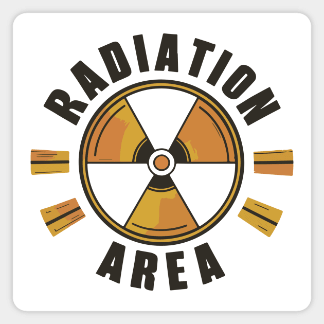 Radiation area symbol Sticker by StepInSky